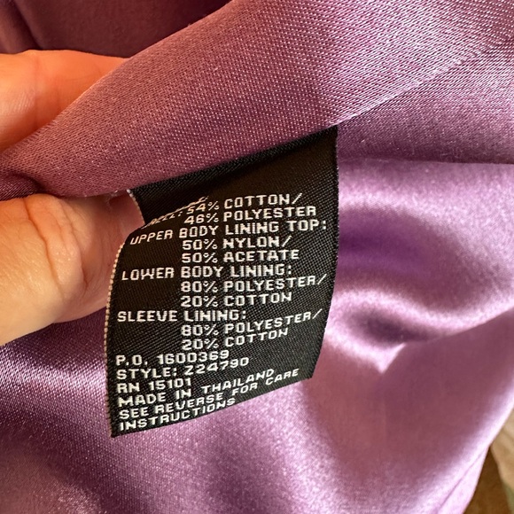 JONES NEW YORK pretty purple overcoat Size Large - Picture 10 of 11
